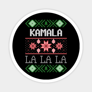 kamala lalala ugly christmas sweater Magnet